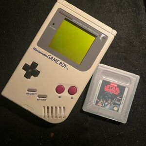 Nintendo Game Boy - Gray with Black and Red Accents